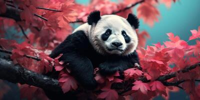 panda in de wild foto