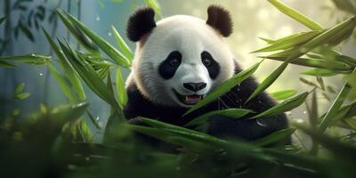 panda in de wild foto