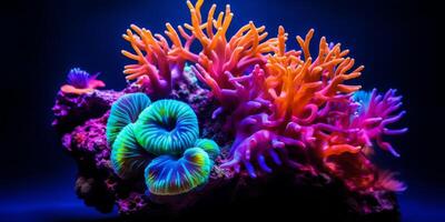 onderwater- wereld vis koralen foto