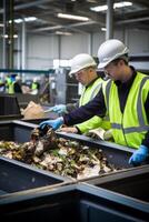 verspilling sorteren en recycling foto