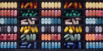antibiotica capsule pillen Aan wit achtergrond. stapel van antibiotica drug foto