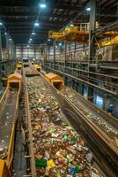 verspilling sorteren en recycling foto