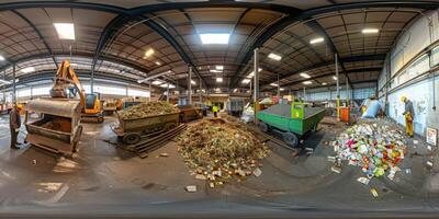 verspilling sorteren en recycling foto