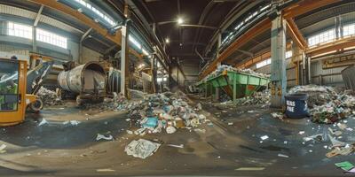 verspilling sorteren en recycling foto