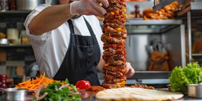 heerlijk shoarma kebab foto