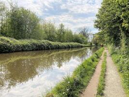 een visie van de shropshire unie kanaal in de buurt ellesmere foto