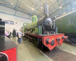 york in de uk Aan 30 maart 2024. een visie van een locomotief in de nationaal spoorweg museum foto