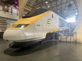 york in de uk Aan 30 maart 2024. een visie van een locomotief in de nationaal spoorweg museum foto