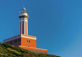 vuurtoren van capri eiland, Italië, Europa foto