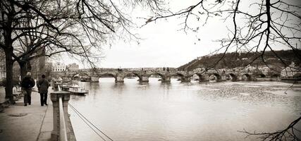 Charles Bridge in Praag foto