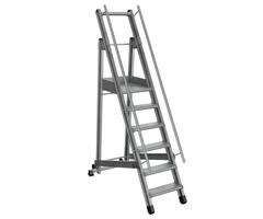 3d renderen aluminium industrieel verstelbaar ladders foto