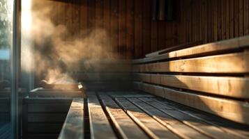 door regelmatig sauna gebruik medewerkers kan ervaring verbeterd immuniteit spanning Verlichting en verminderd chronisch pijn. foto