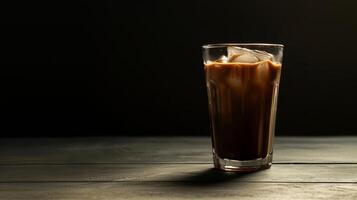 verkoudheid koffie glas met uitgebreid kopiëren ruimte foto
