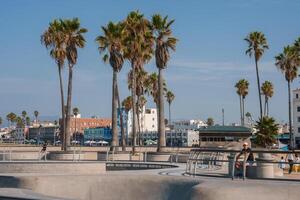 zonnig dag Bij Venetië strand skatepark, los engelen, ca foto