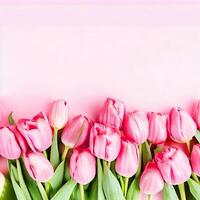 kleurrijk bloemen en mooi bloemen banier beeld voor moeder dag, vrouwen dag, bloem bloesem, romantisch, bruiloft en Valentijnsdag dag foto