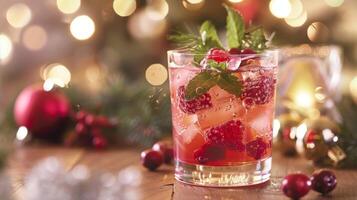 Ingepakt met verwachting de kalender plaagt wat is naar komen een dagelijks mocktail recept voor de vakantie seizoen foto