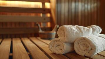 een wellnessgericht geschiktheid centrum aanbieden infrarood sauna sessies net zo een deel van hun lidmaatschap pakketjes. foto