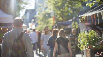 een banier met de evenementen leuze nippen Gezondheid met vlierbes vangen de oog van voorbijgangers en uitnodigend hen naar leren meer foto