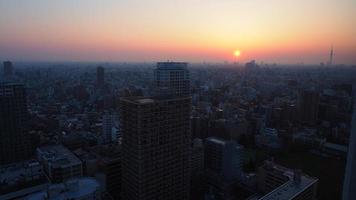 de wijk ikebukuro. luchtfoto van ikebukuro stad tokyo japan. foto