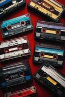 een cassette voor muziek- of retro-thema projecten foto