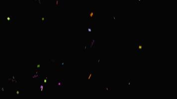 kleurrijke regenboog confetti schitteren abstracte textuur overlays glitter gouden deeltjes op zwart. foto