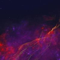 ruimte paarse en rode melkweg met sterren en nevel met abstract patroon mooi panorama. foto