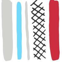 abstracte blauwe en rode lijnpatroon met grijze lijn moderne abstracte textuur op wit. foto