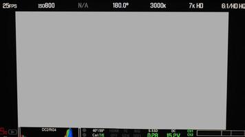 video-opnamescherm. professionele camera zoeker frame op beeldscherm. foto