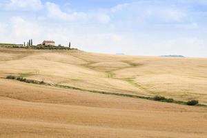 platteland in Toscane foto