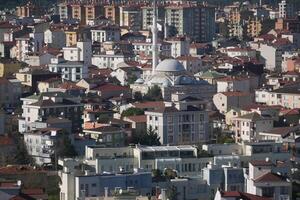 arial visie van Istanbul woon- gebouwen foto