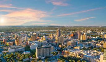 stadsgezicht van het centrum van san antonio in texas, usa foto