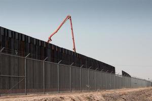 hek langs de vs, mexicaanse grens in el paso, texas foto