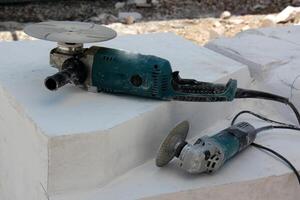 werk en werk gereedschap in Israël. foto