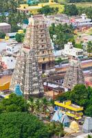 gopura torens van heer bhakthavatsaleswarar tempel foto