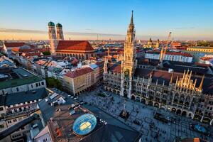 antenne visie van München, Duitsland foto