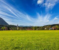 Duitse platteland en dorp foto