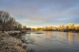 zuiden platte rivier- in Colorado foto