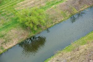 landschap met mooi natuur in de dorp in de republiek van Moldavië. land leven. Moldavië, een klein land met een groot hart in oostelijk Europa. foto