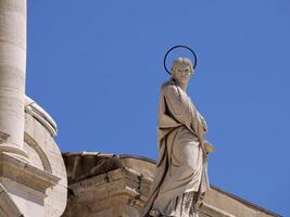 detail van ortigia hoofd kathedraal in Siracusa Syracuse stad in Sicilië, Italië foto