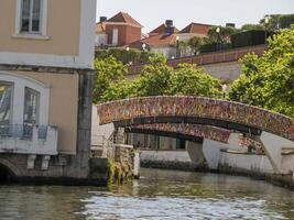 aveiro pittoresk dorp grachten visie, de Venetië van Portugal foto