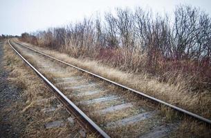 trein spoor close-up foto