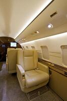 vip business interieur jet-vliegtuig foto