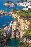 populair toerist toevlucht van tossa de maart, costa brava, middellandse zee zee, catalonië, spanje foto