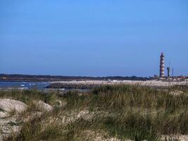 aveiro Portugal zand duinen atlantic oceaan strand visie landschap panorama foto