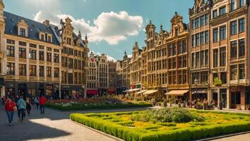 mooi stad dinan belgie foto