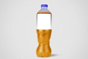 niet-alcoholische drank flessen geïsoleerd op een witte achtergrond. 3D-rendering. geschikt voor uw elementontwerp. foto