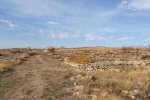 landschap foto's van de natuur reserveren van jurilovca gemeente in tulcea, Roemenië foto