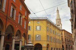 modena Italië 1 oktober 2020 visie van Emilia centro steeg in modena in Italië foto