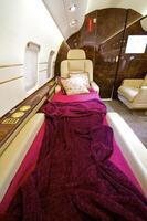 vip business interieur jet-vliegtuig foto