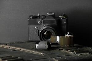 oud retro camera en 35 mm foto